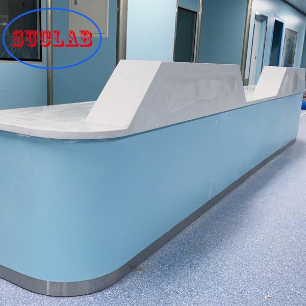 Quality Stone Plywood Medical Reception Counter , Multiscene Patient Reception Station wholesale