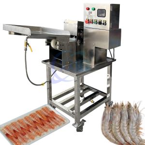 China Sushi and shrimp belly opening machine Seafood and shrimp processing belly opening machine Cooked shrimp back cutting ma on sale