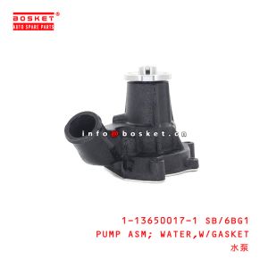 China 1-13650017-1 SB/6BG1 Water Pump Assembly With Gasket 1136500171 SB 6BG1 for ISUZU XE 6BG1 on sale