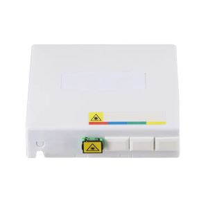 G657A2 FTTH Fiber Optic Termination Box Pre Terminated Wall Outlet Shutter