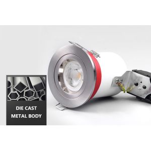 GU10 Recessed Fire Rated Downlight Fitting 5000k  BS476