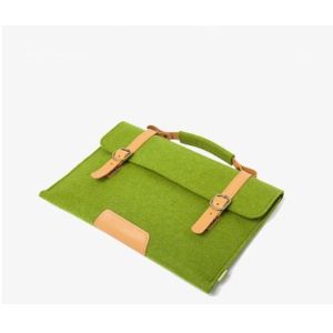 felt laptop sleeve with leather handle