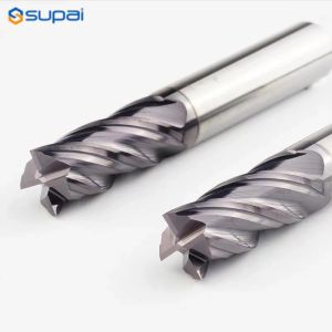 New Design 4 Flute Flat Square Milling Cutter Carbide End Mill Fresa for