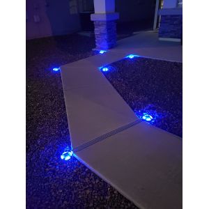 Waterproof Solar Dock Ground Deck Light Garden Pavement Warning Step Solar Light