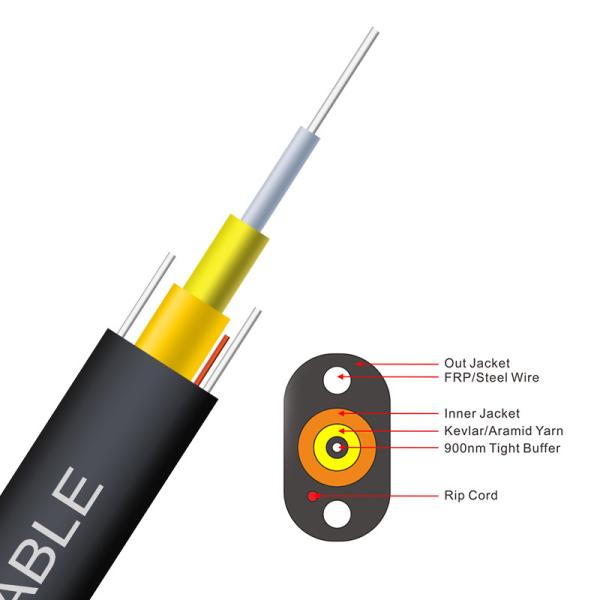 1 core Toneable G657A1 G657A2 G657A3 FTTP Tight Buffered Indoor/Outdoor Drop