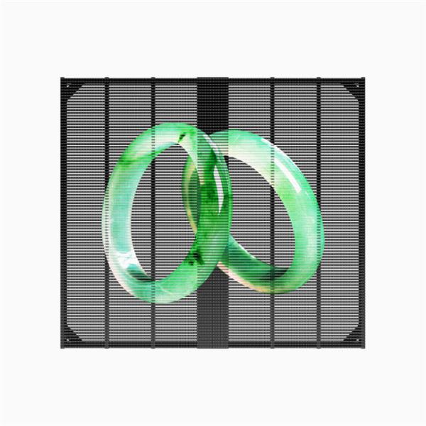 LED transparent screen full color LED grille screen shopping mall bar exhibition