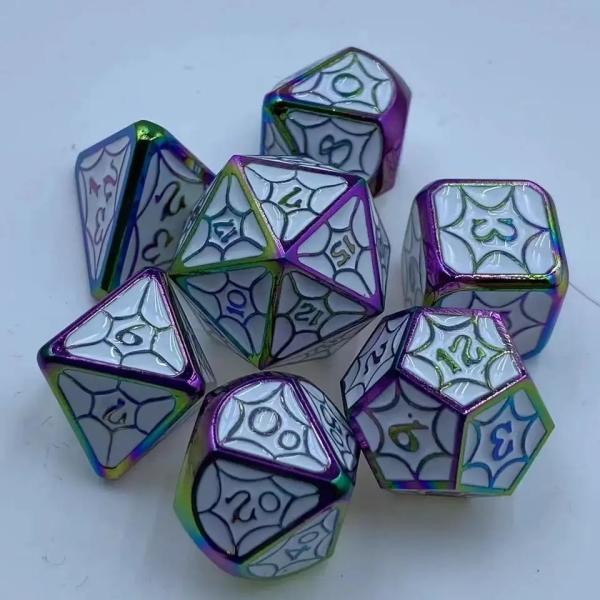 OEM Metal Dice Sets Nontoxic Bulk RP Hand Polyhedron For Savage World
