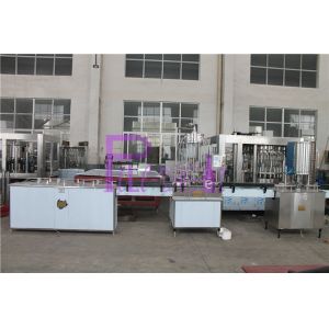 Linear Type Juice / Tea Tin Can Filling Line With High Speed