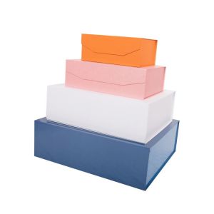 Cheap Printing And Packaging Boxes Industry Try Color Folding Cardboard Gift Boxes With Customizable Design for sale