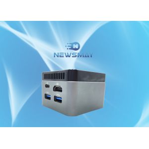 N4100 Fanless Micro Pc , Portable Mini Pc Alumium And Plastic Material