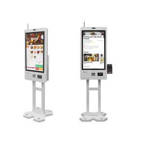 21.5 27 32 Inch Self Service Ordering Kiosk Pos System Cashier Receipt Printer Machine Payment Kiosks for Fast Food Restaurant