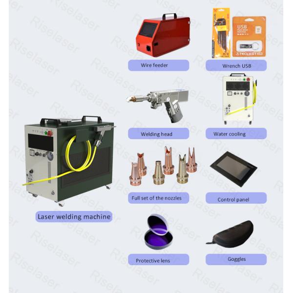 Riselaser 1500w laser welder hand held Welding Soldering Air Cooling Metal