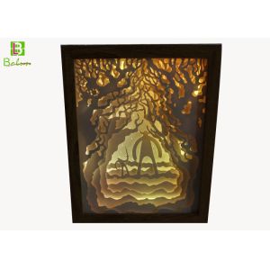 POS Retail Display Props , Cut Out Light Box Backlit Inside With Changing Color