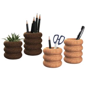 Cork Desk Organizer Cork Pen Holder Office Desktop Tidy Storage
