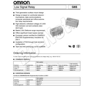 G6S-2-5VDC Omron orignal new electromagnetic relay G6S-2-5VDC