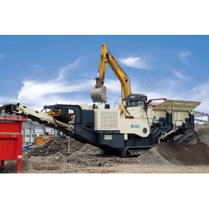 PLC 810mm Feeding 250t/H Tracked Impact Crusher