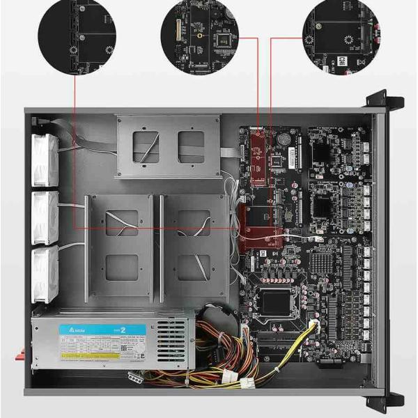 Zynshield 1U Rackmount Firewall Intel Core i3i5i7 9th Xeon E3V5 2 PCIe X8 Slots 10G 40G QSFP+