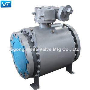 Trunnion Mounted Electric Ball Valve Body LF2 Big Size Ball Valve 16" 300LB