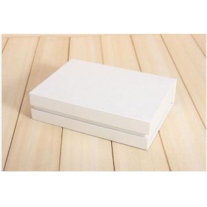 Creative Magnetic Lid Closed Clamshell Book Box Grey Cardboard For Men'S