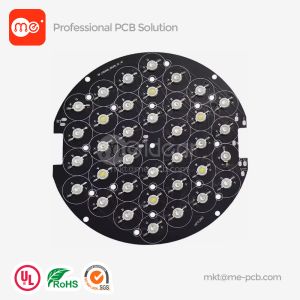 China MCPCB Aluminum Based PCB  LED Lighting PCB black soldermask Round pcb Circuit board on sale