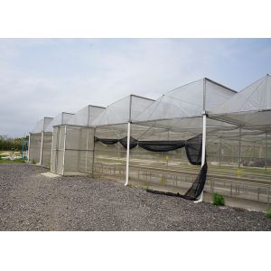 Rain Resistant Hydroponic Greenhouse Systems With Galvanized Support