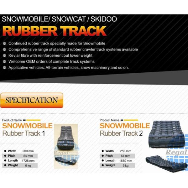 Quality ASV rubber track/Rubber Tracks for Skid Steer Loader Snowmobile Rubber Track wholesale