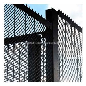 High Security Anti-Climb 358 Welding Fence with Powder Coated Clear Vu Panel 1.8