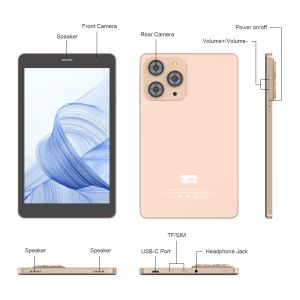 C idea 8 inch Wifi Tablet with 8+512GB Storage Quad Core Processor 800x1280 IPS