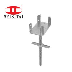 Hollow 28MM Jack Base Scaffolding Four Prong Plug System