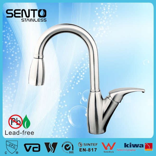Quality SENTO pull out spring kitchen sink faucet wholesale
