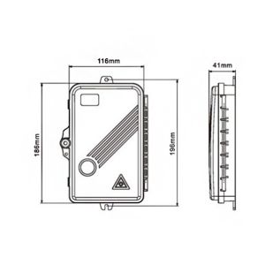 Light Weight Splitter FTTH Termination Box For SC And LC Duplex Adaptor