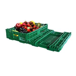 Plastic crates Foldable mesh wall for turnover and storage