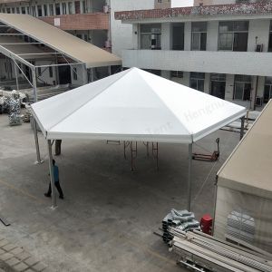 Hexagonal Semi Permanent Tent From 3m To 50m Wide Sun Resistant