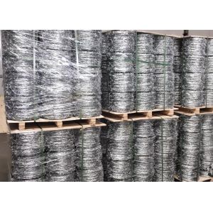 18 Gauge 4 Point 2 Strand Galvanized Barbed Wire Coils 20kg Coil