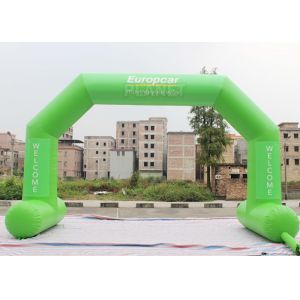 Green Custom Inflatable Arch Stitch Fasten Tape UV / Digital Printing