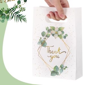 Custom Luxury D Cut Gift Paper Bag For Boutique With CMYK Printing And Color