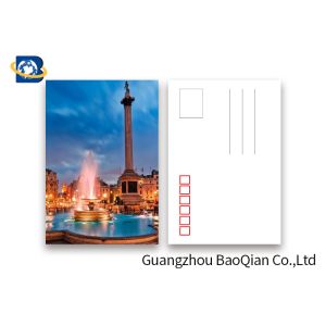 Tourist Tttraction 3d Lenticular Card , Lenticular Postcard Printing Souvenir