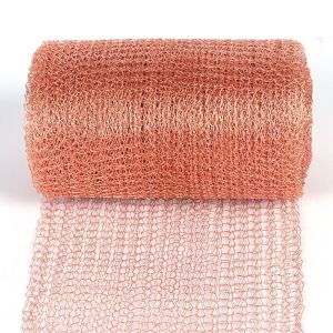 4mmx5mm Hole Knitted Mesh Fabric 100mm / 127mm For Industrial Applications