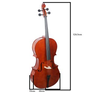 Antique Color Plywood Cello (N-C09)Advanced Handmade Natural Flame Maple Cello