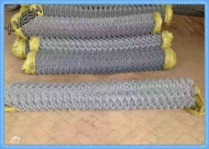 China Electric Galvanized Chain Link Fence Cover Fabric Low Carbon Steel Astm A392 Standard on sale