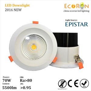 Cheap high brightness dimmable 15w 20w 30w 40w 50w cob downlight with CE ROHS SAA for sale