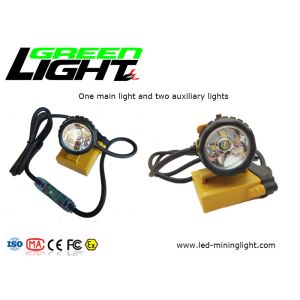 China Cable Flashing light 25000lux 240lum 10.4Ah Corded Miners Cap Lamp GLC12-A on sale