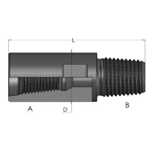 China Tungsten carbide / high strength alloy steel DTH Drilling Tools DTH Sub Female-Male on sale