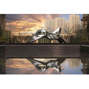 Outdoor Large Modern Abstract Sculptures , Abstract Form Sculpture For Garden