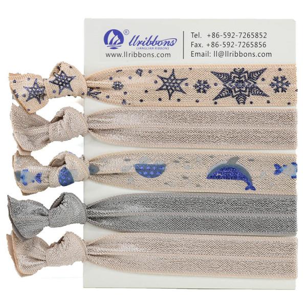 Quality 16MM Beige Ponytail Soft Elastic Band Hair Ties wholesale