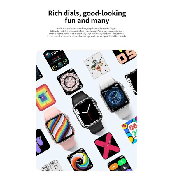 HD Display Waterproof Android Fitness Watch Magnetic Wireless Charging T900 Pro Max