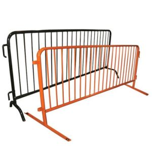 Blue Portable Crowd Control Barriers Fence With Flat Feet