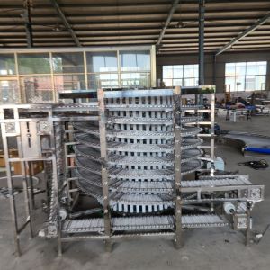 High Quality Bread Pasta Pizza Cooling Tower Spiral Freezer Conveyor Tower