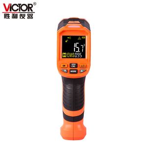 Emissivity Adjustment Handheld Infrared Thermometer 9F 6F22 VA Screen