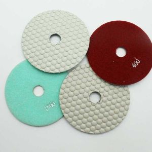 3mm Concrete Polishing Pads Resin Bonded Flexible Diamond Polishing Pads
